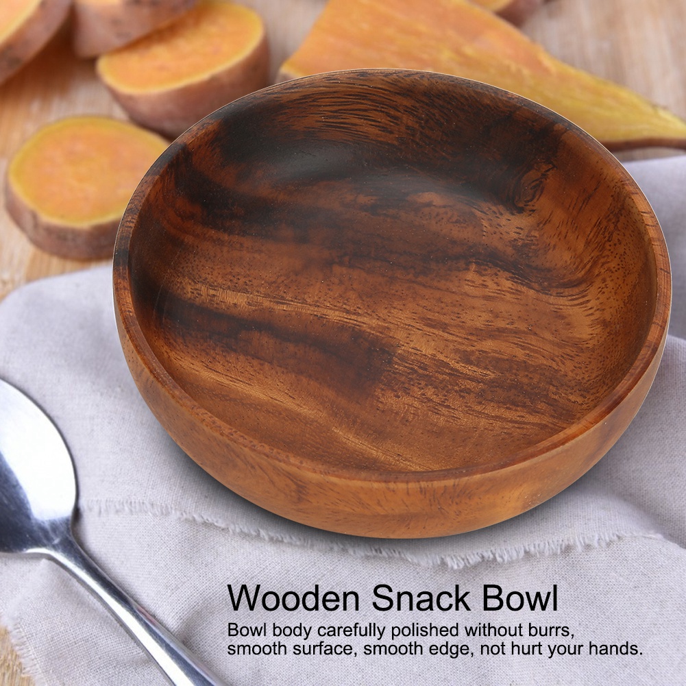 Wood Serving Bowls Wooden Snac - Home Cooking Recipes ulasan dan harga