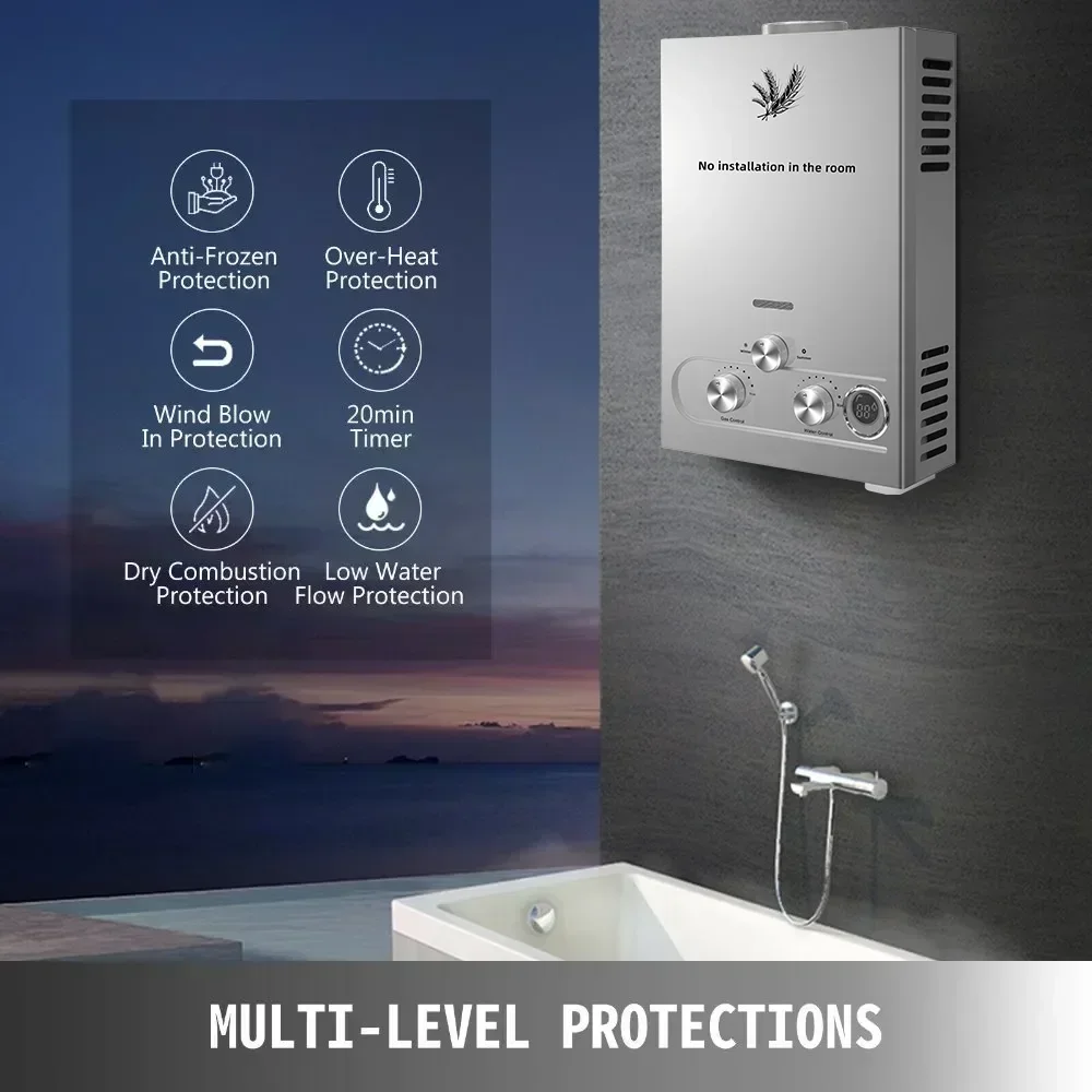 LPG Gas Water Heater 6L 8L 10L - Home Cooking Gas ulasan dan harga