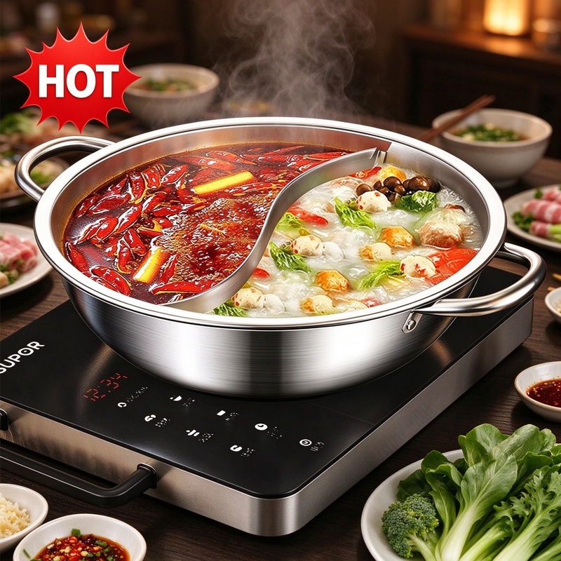 Stainless Steel 28cm Divided H - Home Cooking Gas ulasan dan harga