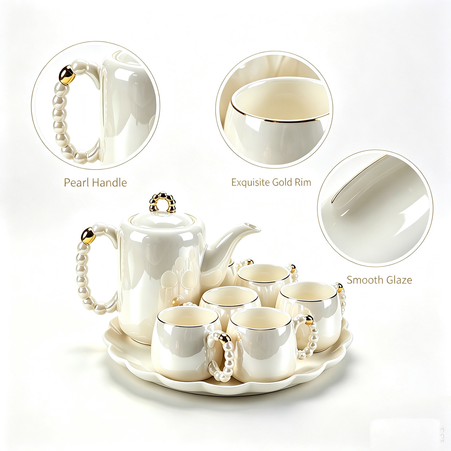 8PCS 770ml Small Pearl Handle  - Home Cooking Recipes ulasan dan harga